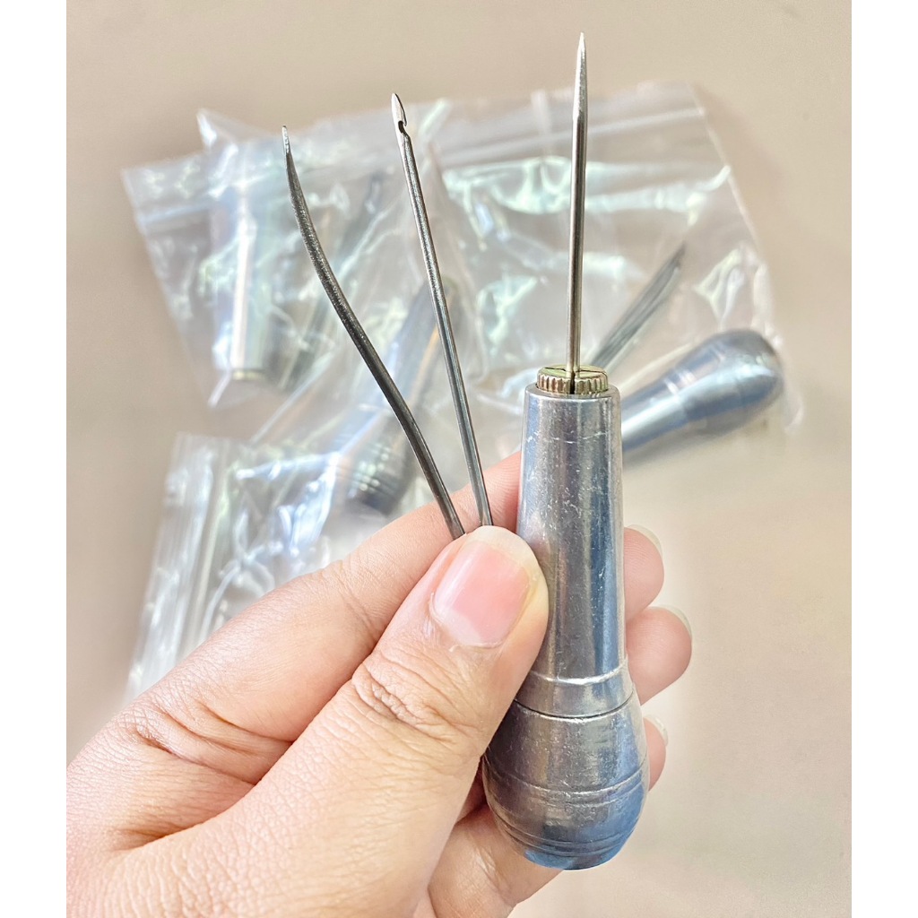 เข็มเย็บรองเท้า เข็มด้ามโลหะเปลี่ยนก้านเข็มได้ ร้านไทยพร้อมส่ง(มีใบกำกับภาษี)