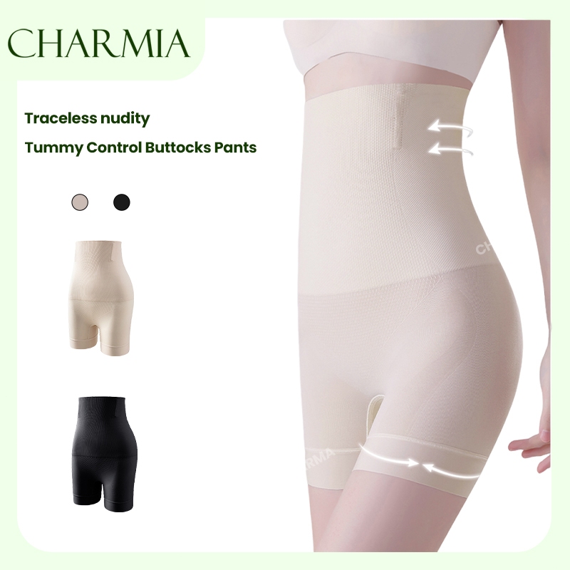 Charmia กางเกงกระชับหน้าท้อง กางเกงยกสะโพกไร้ตะเข็บ นุ่ม ระบายอากาศดี เป็นมิตรต่อผิวหนังและสวมใส่สบาย