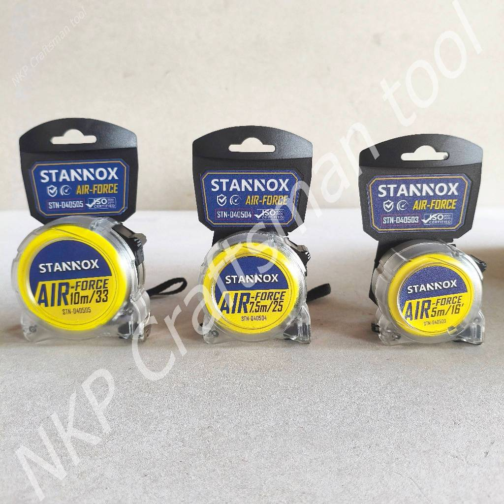 ตลับเมตร STANNOX รุ่น Air Force ตลับเมตร 5เมตร 7.5เมตร 10เมตร (สามารถดึงได้สุดตลับเมตร) ของแท้