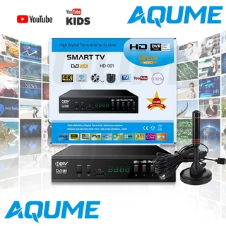 กล่องทีวี wifi กล่องรับสัญญาณ ดิจิตอลทีวี DVB-T2/C 4K กล่องรับสัญญาณทีวีดิจิตอล TIKTOK YOUTUBE TVBOX