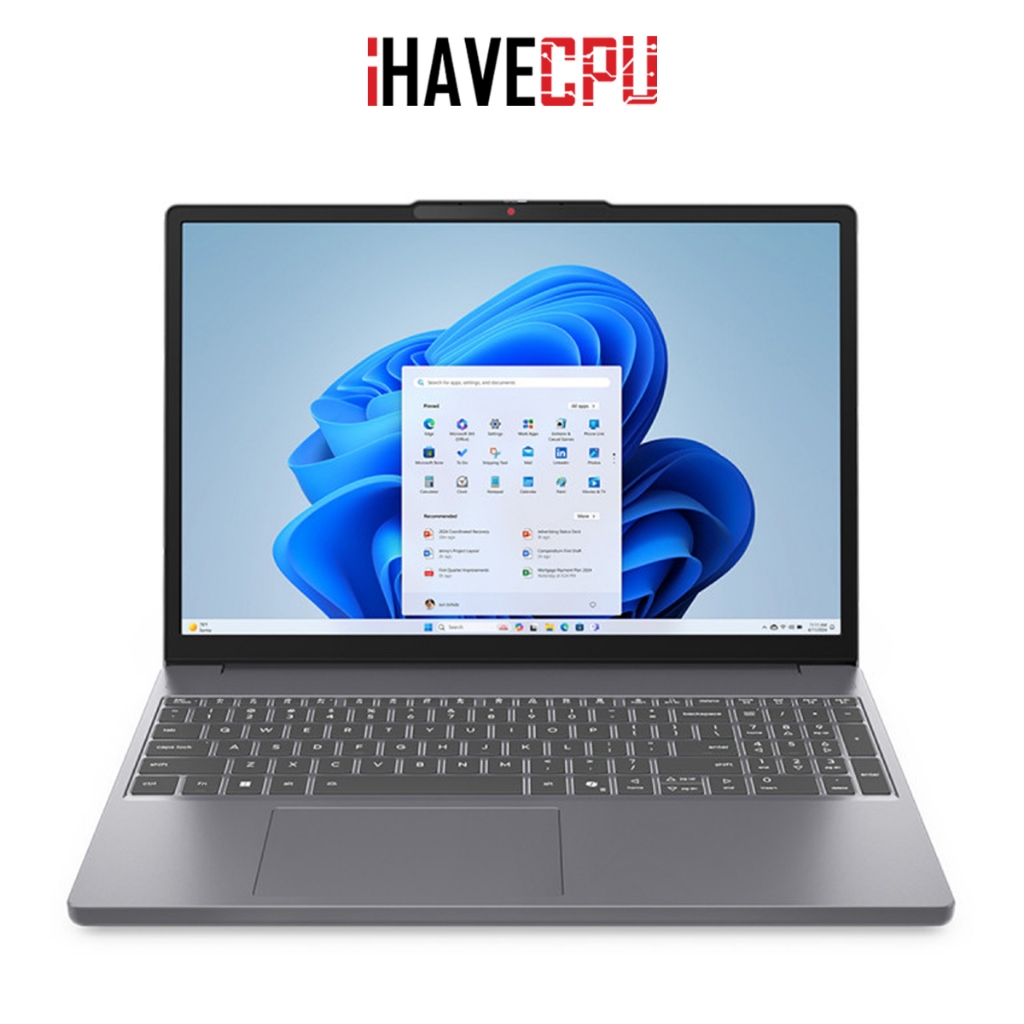 iHAVECPU NOTEBOOK (โน้ตบุ๊ค) LENOVO IDEAPAD SLIM 3 15IRH10 83K100DCTA (LUNA GREY)