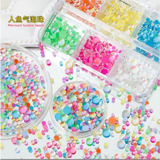 XD2.หมุดสะท้อนแสงแบบตลับสำหรับตกแต่งเล็บ มี2ขนาดให้เลือก พร้อมส่งจากไทย