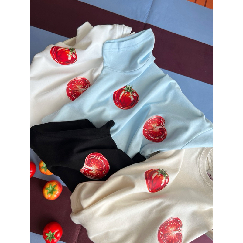 AHOLICBKK | เสื้อทรง BABY TEE HOT TOMATO รุ่น Tommie Mini