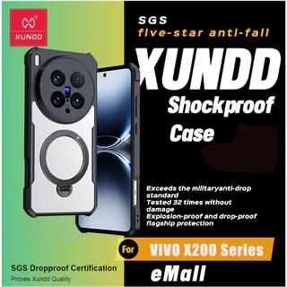 Xundd เคส ใช้สำหรับ VIVO X100 Case X200s X300 FE Pro Ultra เคสป้องกันการกันกระแทก เคสป้องกันแม่เหล็ก