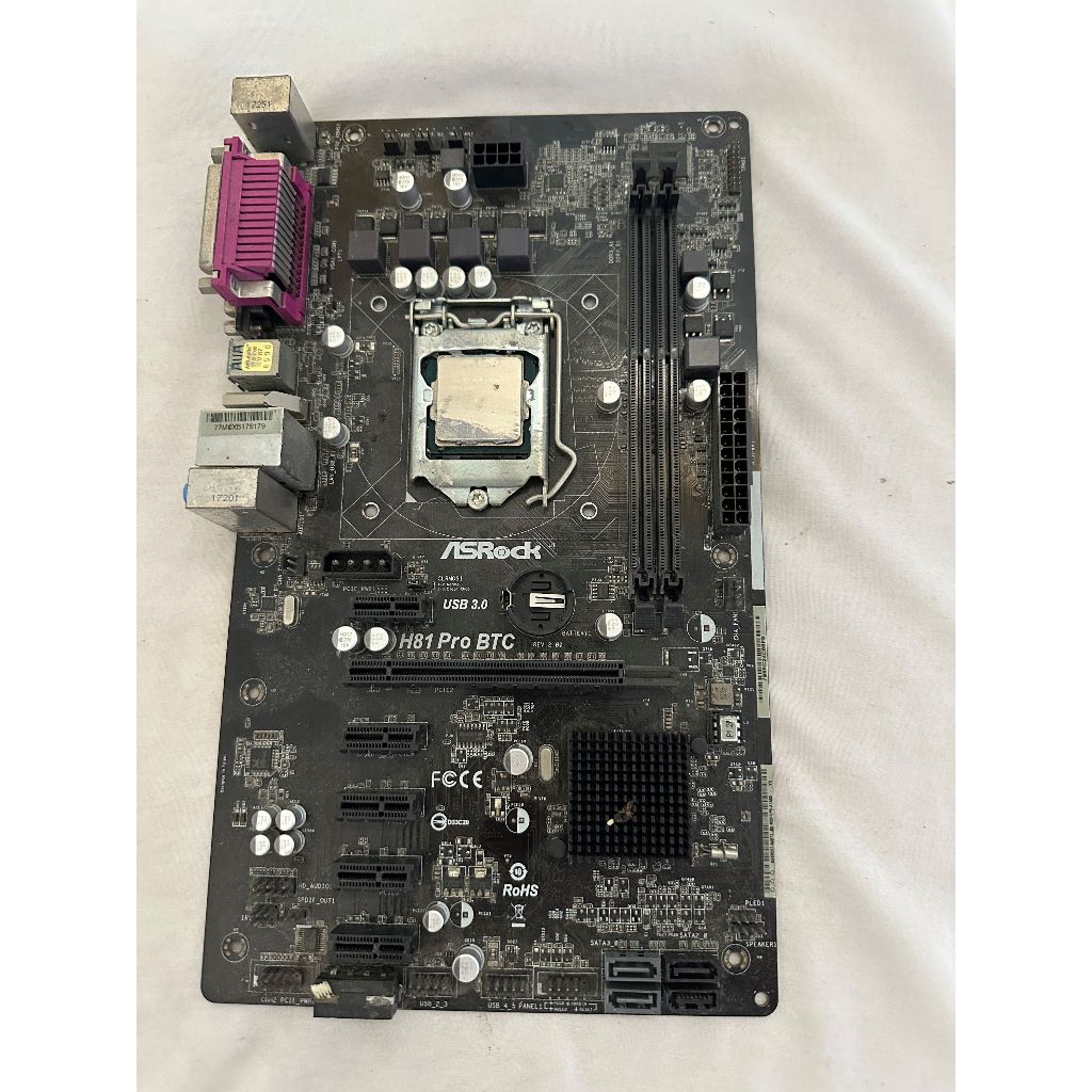 Mainboard H81 Pro BTC + CPU I5-4570 (บอร์ดเสีย cpuใช้ได้ ไม่รับคืน)