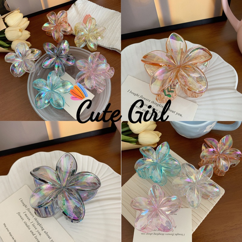 l4hqhced4g 🌸Cute🌸น่ารักแฟชั่นสําหรับผู้หญิง clip แฟชั่นสําหรับผู้หญิงลายดอกไม้เครื่องประดับผม พร้อมส่งในไทย