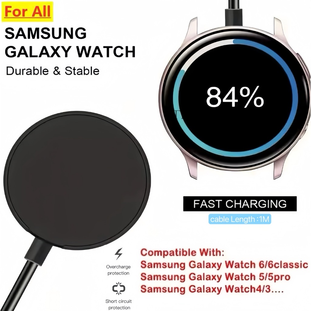USB/Type C แท่นชาร์จ สําหรับ Samsung Galaxy Watch7 / 6 / 5 / 4 / 3 / Active 1 /2  SX-C05 สายชาร์จ อุ