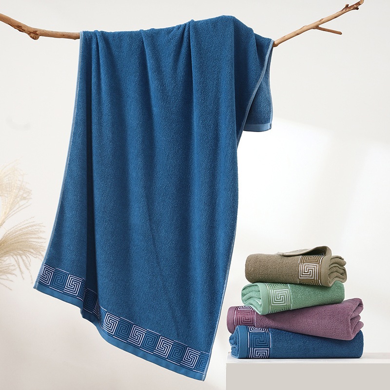 ผ้าเช็ดตัว ผืนใหญ่ Cotton100% 70*140cm ผ้าขนหนู ซับน้ำได้ดี ผ้าขนหนูผืนใหญ - รูปที่ 4