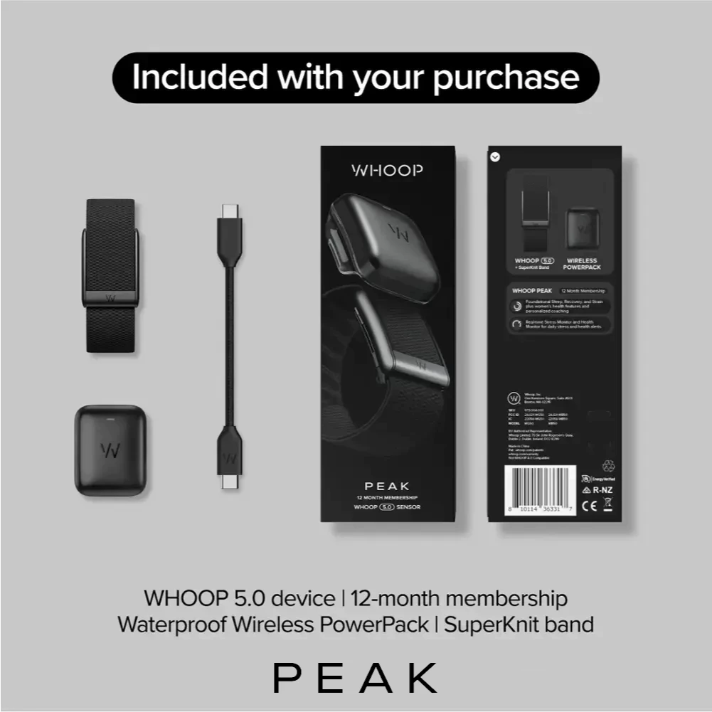 ⓦ WHOOP 5.0 ONE / PEAK / MG LIFE สายรัดข้อมือวัดชีพจร (12-Month Membership + ประกันสินค้า 1 ปี) thumbnail 7