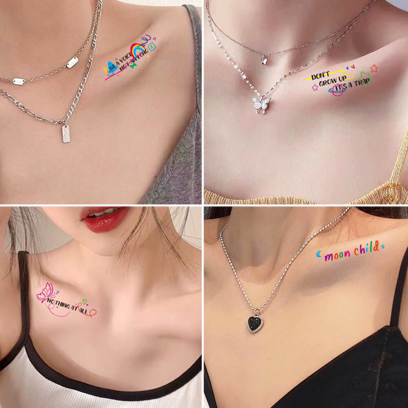 แทททู มินิมอล 6x9cm พร้อมส่งใน🇹🇭