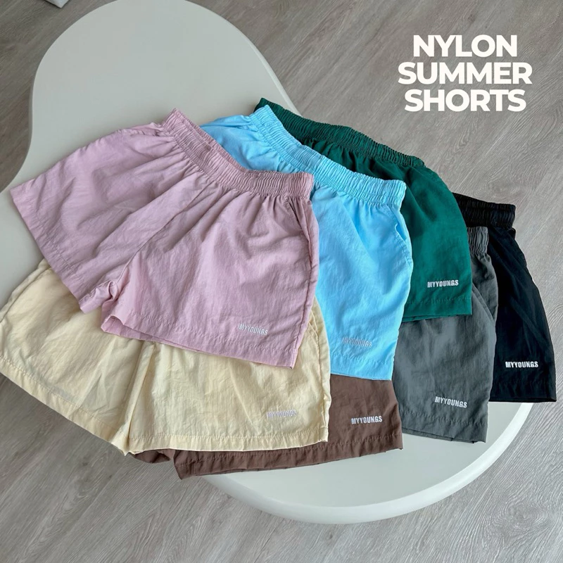 myyoungs - Nylon Summer Shorts | กางเกงขาสั้นผ้าร่ม รุ่น ultra light บางเบา* ใส่สบาย