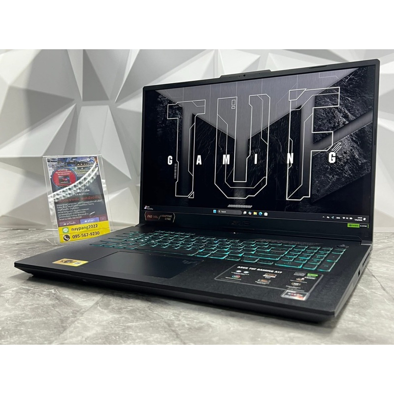 ASUS FA707NUR-HX003W มือสองประกันศูนย์ 17-04-2027 Amd Ryzen 7-7435HS RTX 4050 6GB Ram 32 GB จอ 17.3 