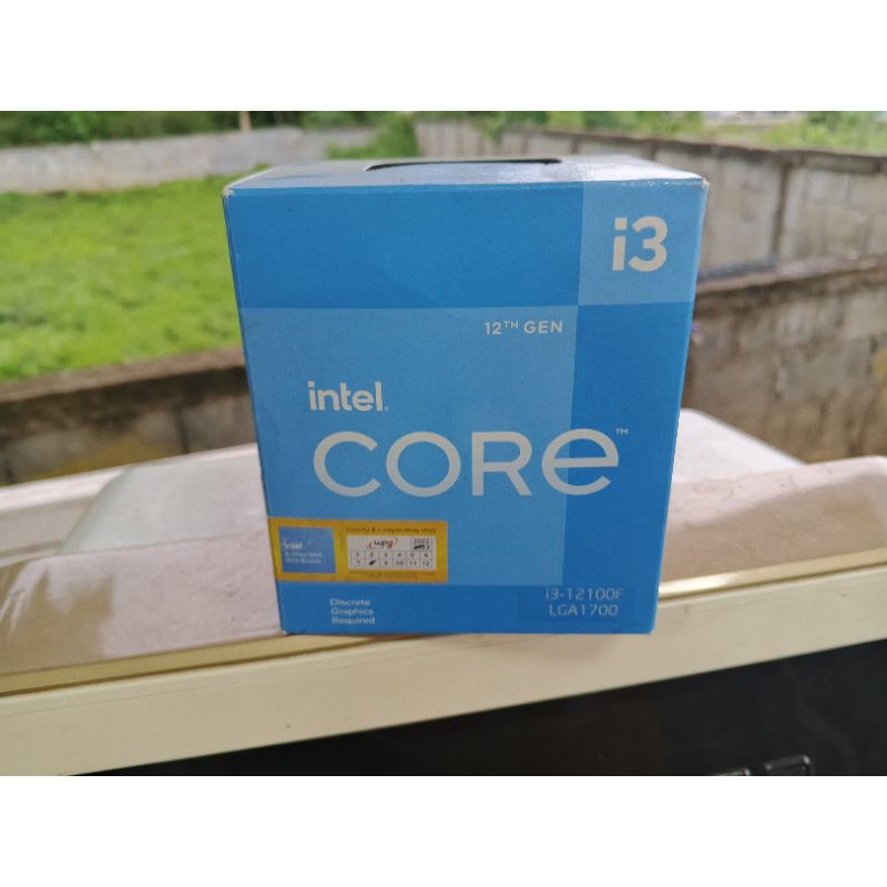 CPU Intel I3-12100f LGA1700 มือสองครบกล่อง