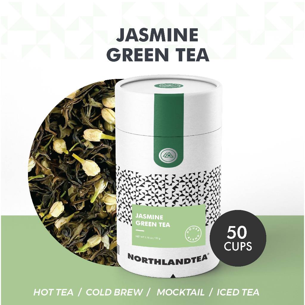 Northlandtea - ชาเขียวมะลิ (Jasmine Green tea) - HOT & ICED TEA / COLD BREW / MOCKTAIL etc.