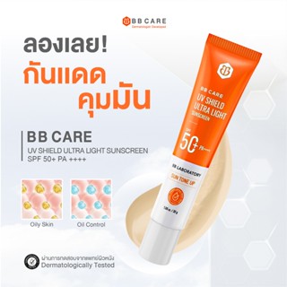 BB CARE กันแดดสำหรับผิวหน้า ปกป้องสูง SPF50+ สูตรไม่มัน ผิวแ…