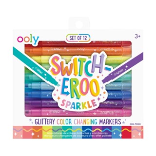 Switch-Eroo Sparkle Glittery Color Changing Markers - Set of…