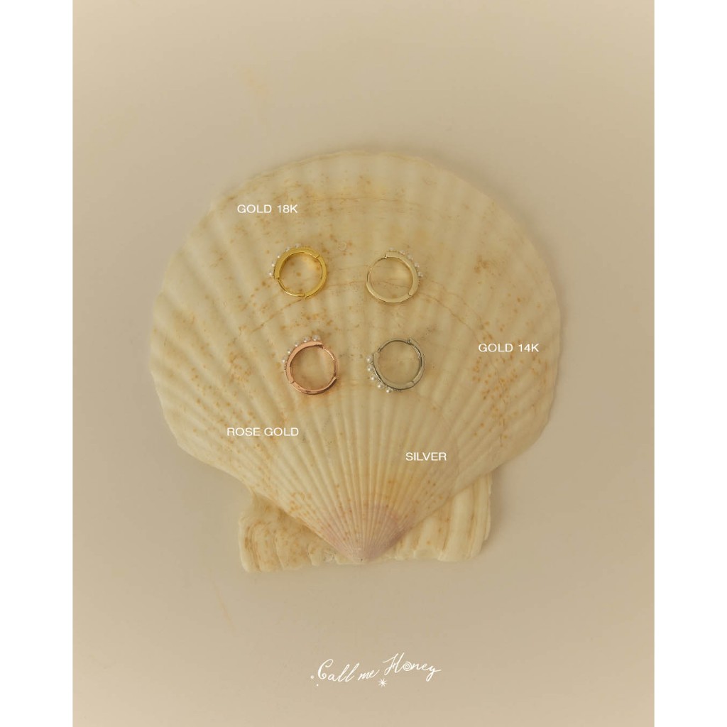 Julys - snowball earrings