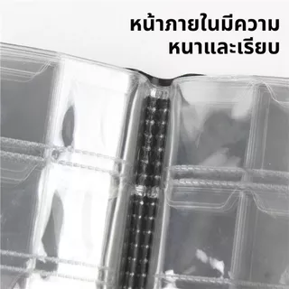 Chic 120 ที่ใส่เหรียญ PVC กระเป๋าอัลบั้ม สําหรับเหรียญคอลเลกชันหนังสืออัลบั้มภาพเหรียญอัลบั้มผู้ถือคอลเลกชันหนังสือ