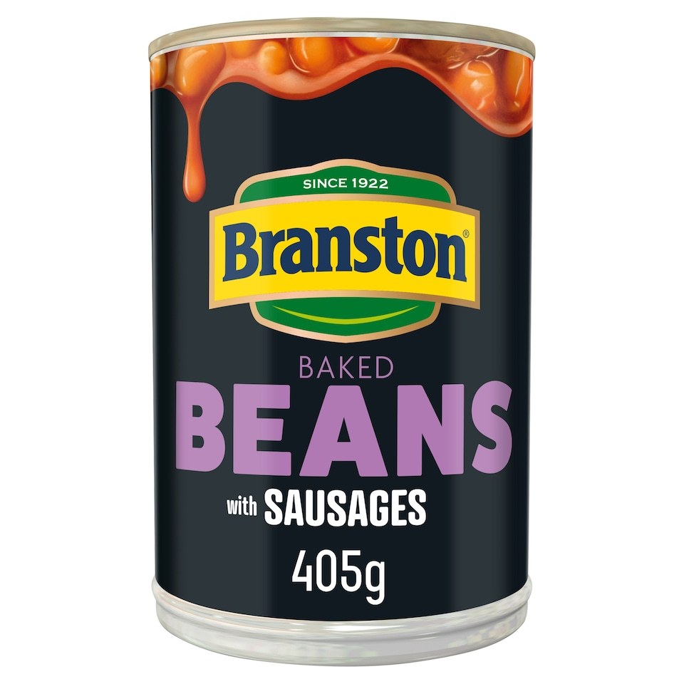 Baked beans with sausages 405g - Branston