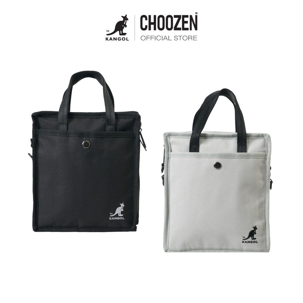 KANGOL Square Side Bag กระเป๋าสะพายข้าง ทรงสี่เหลี่ยม สีเทา , ดำ 64558711