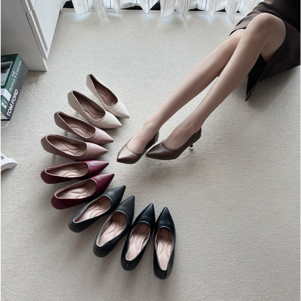 รองเท้าคัทชู หัวแหลม High Heels ส้นสูง 2นิ้ว รองเท้าkaimooksissy CS680361