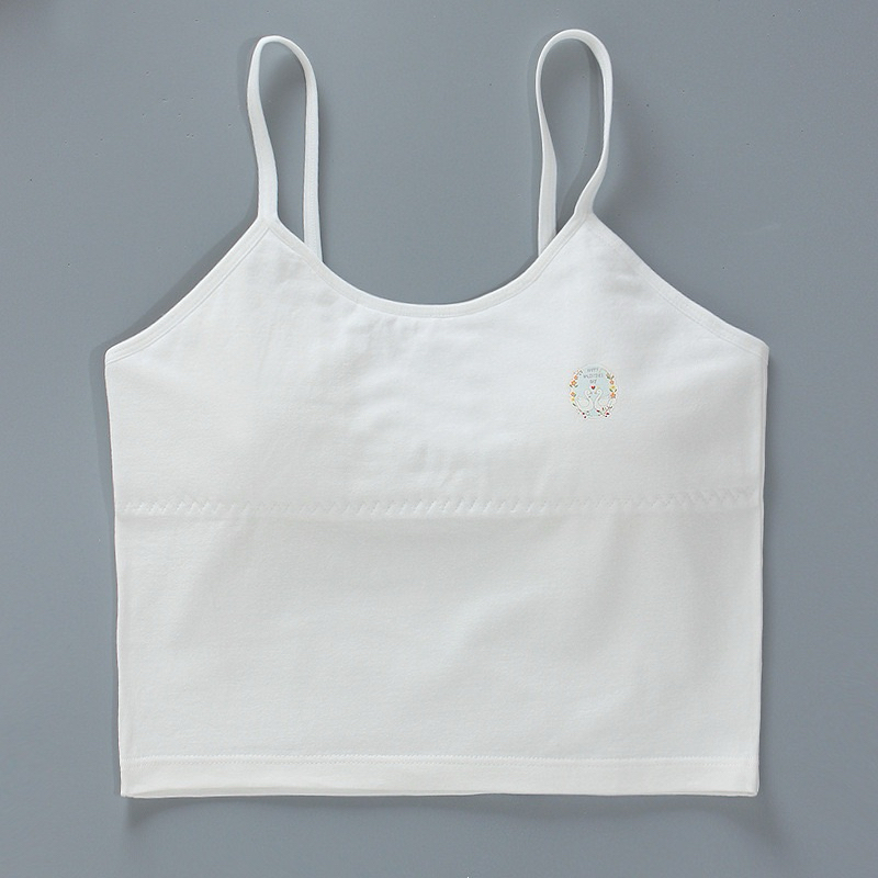 ***พร้อมส่งในไทย*** เสื้อในเด็กรุ่น “หงส์“ step 1 ไม่มีฟองน้ำ สำหรับเด็กเพิ่งเริ่มต้นมีหน้าอก