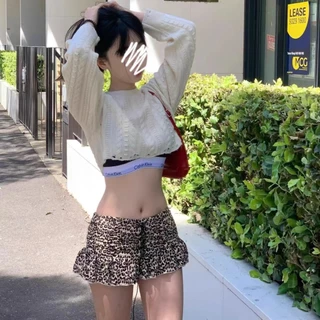 Rita พร้อมส่ง🐆กระโปรงสั้น❣️ลายเสือดาว มีซับใน กระโปรงมินิ Skirt เอวสูงทรงเอ ใส่แล้วดูผอม แฟชั่นเซ็กซี่ผู้หญิง