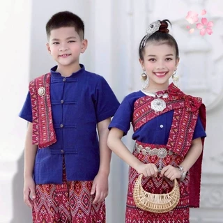 ชุดไทยเด็ก ชุดไทยล้านนาเด็กหญิง เด็กชาย ชุดพื้นเมืองเด็ก สวยหล่อมากคะ🙏🙏