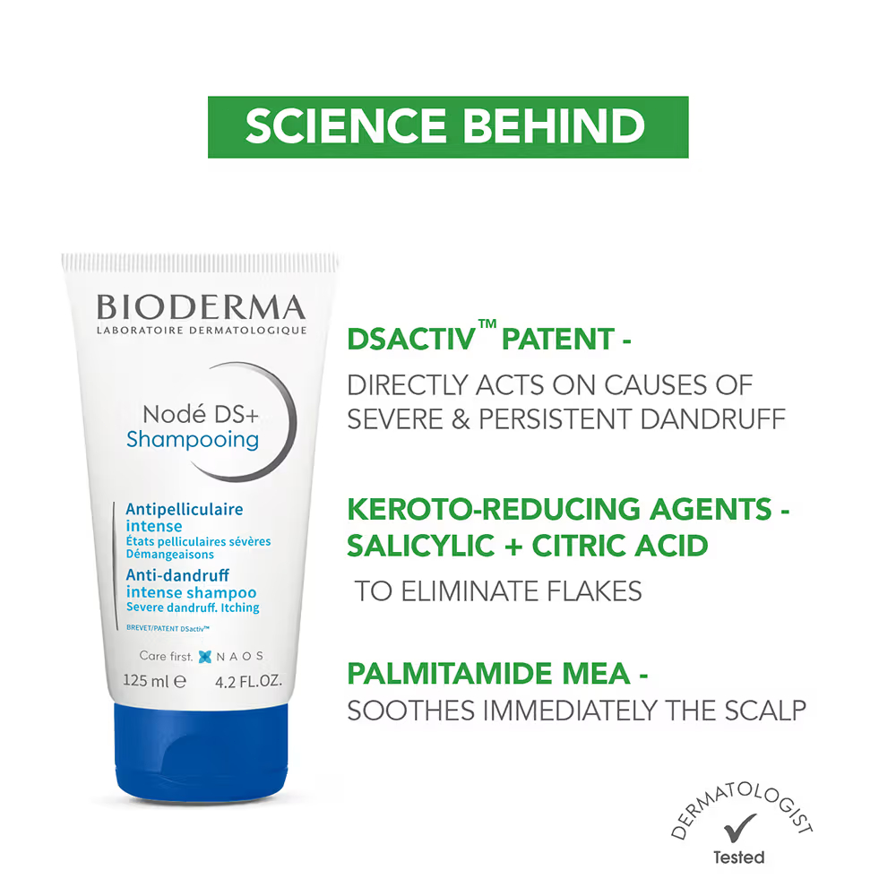 Bioderma shampoo แชมพูโรคผิวหนังอักเสบชนิดเซบอร์เรีย แชมพูสำหรับหนังศีรษะบอบบาง แพ้ง่าย คัน 125ml ราคา ถูกที่สุด ดีลบีเคเค แกลเลอรีภาพที่ 3