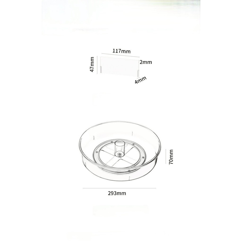 【VINIMALL คุณภาพดี】CTN9201 ถาดเก็บเครื่องปรุง หมุนได้ 360° ทนทาน กันลื่น จัดเก็บขวดซอสได้หลาย - รูปที่ 6
