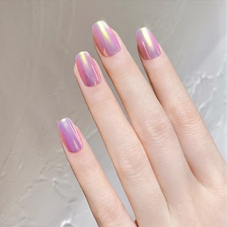 Nail.Girl ผงขัดเล็บ ผงกระจก ผงกระจกวิเศษ 6 สี ผงกระจกขัดเงา พร้อมแปรงฟองน้ําต่อกล่อง สําหรับตกแต่งเล็บ DIY