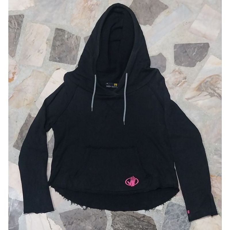 เสื้อครอปฮู้ดแขนยาว body glove แท้