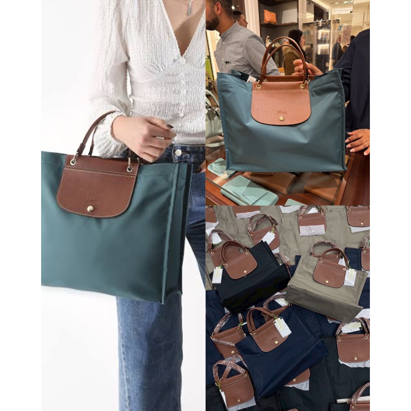 LC MARCHE TOP HANDLE BAG🤎(490฿) กระเป๋าถือแบรนด์ดัง ใบใหญ่ หนังอย่างดีขึ้นจากงานจริง ปั๊มตรงทุกจุด งานเป๊ะมากกๆ valen