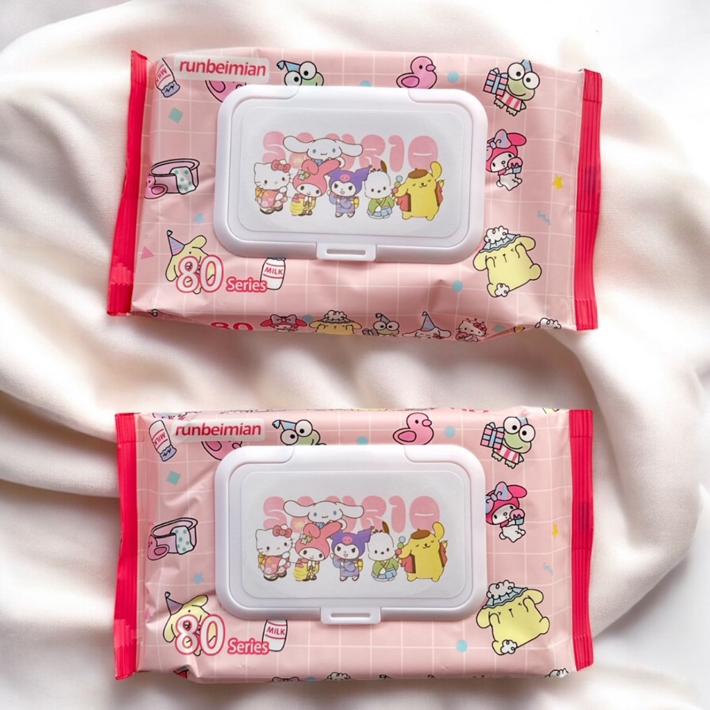 Care Bear กระดาษทิสชู่ ทิสชู่เปียก กระดาษทำความสะอาดไม่มีแอลกอฮอล์ กระดาษเปียก Baby Wipes ผ้านุ่มชุ่มชื่น 1ห่อ30แผ่น