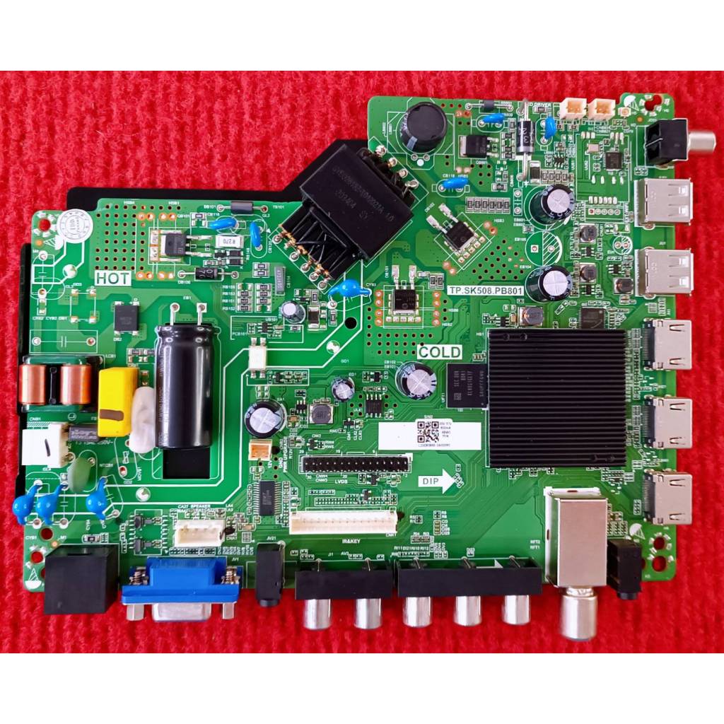 เมนบอร์ดทีวี ALPHA รุ่น LWD-325AA  SMART  พาสบอร์ด TP.SK508.PB801