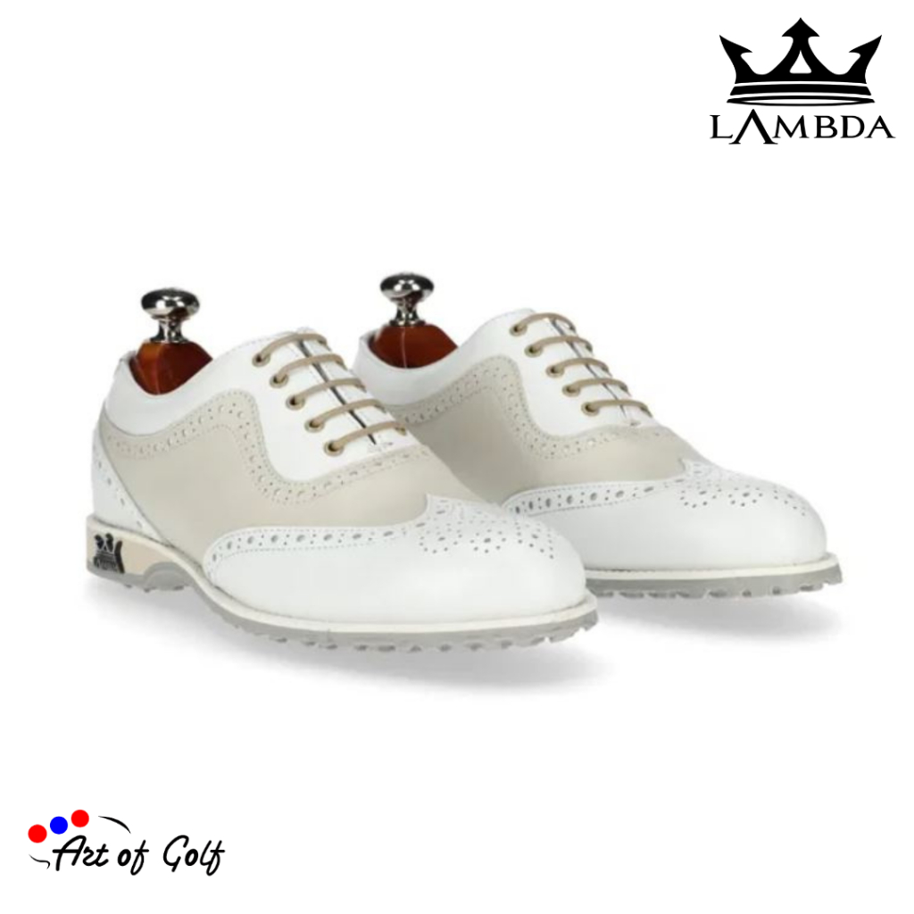 Lambda Golf Shoes For Ladies - Tivoli Beige White