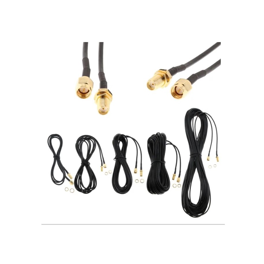 สายสัญญาณ RP-SMA สายต่อขยายสัญญาณ เสา Wi-Fi เราเตอร์ไร้สาย ยาว 10 เมตร
