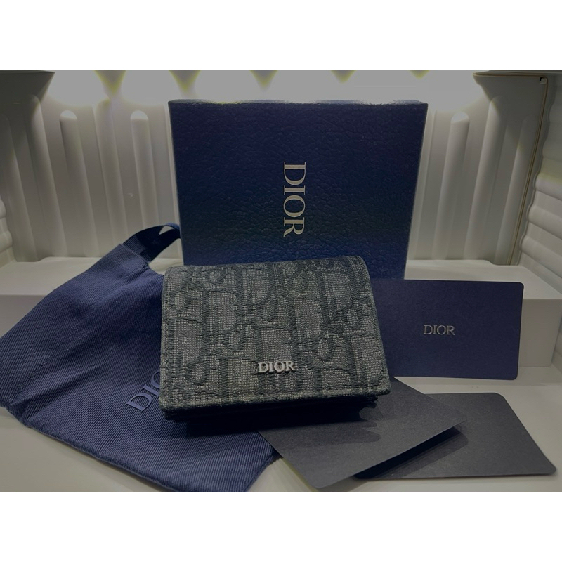 CHRISTIAN DIOR Men's Business Card Holder I Dior men's wallet (black)