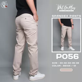 GOODWIN - P056 SPANDEX PANTS กางเกงขายาวผู้ชาย ผ้ายืด สีพื้น