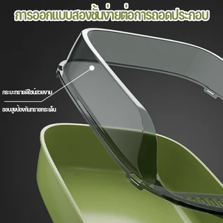 😻 กระบะทรายแมว 60CM กระบะทราย ใหญ่ ห้องน้ําแมว ทรายแมว ถาดทรายแมว พร้อมที่ตักทราย ขอบสูง เขี่ยกลบทรายไม่กระเด็น กระบะแมว