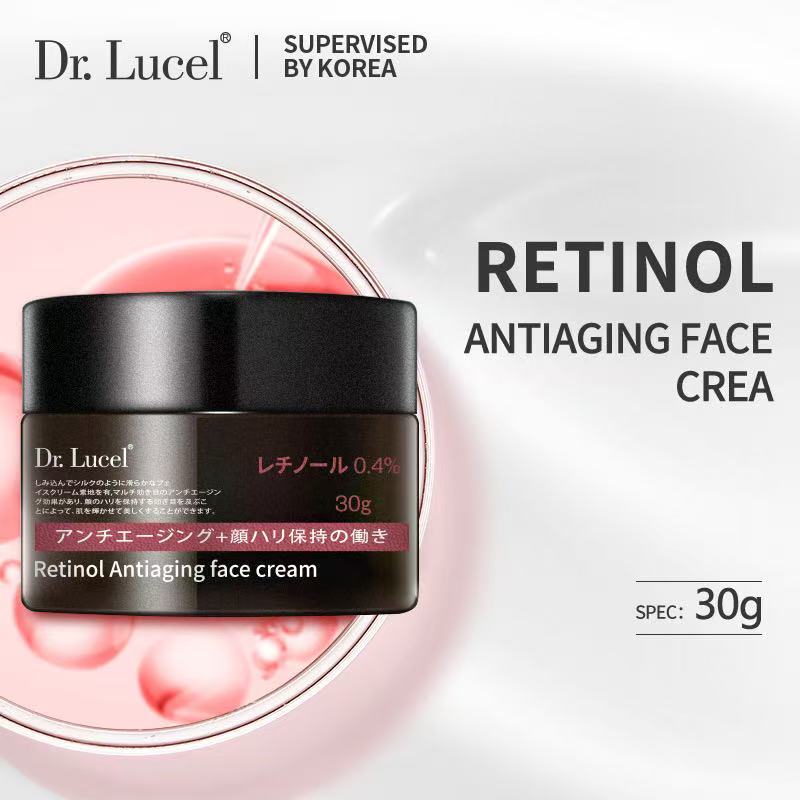 Dr. Lucel 0.4% retinol cream 30g เรตินอล ครีมทาหน้า เพื่อผิวแลดูอ่อนกว่าวัย ลดริ้วรอย