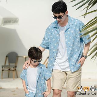 Kitten&Co: เสื้อเชิ้ตพ่อ อก 46 นิ้ว(DB02)