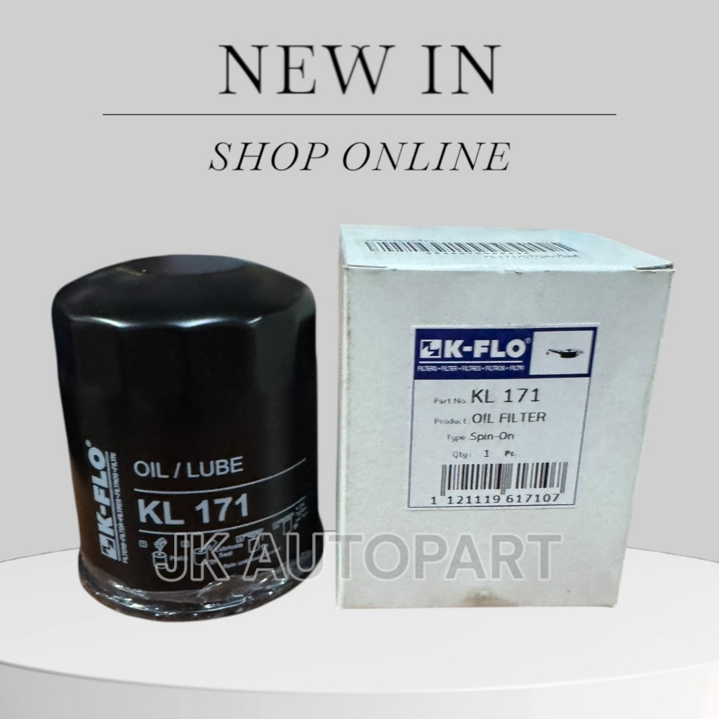 กรองน้ำมันเครื่อง KL171 ยี่ห้อ K-FLO วงใน 18.5 มม. วงนอก 80 มม/BNRIKP