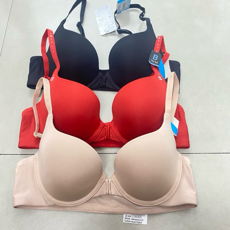 WACOAL บรามีโครง เสริมฟองน้ำบาง 15 มิล รุ่น WB5P90