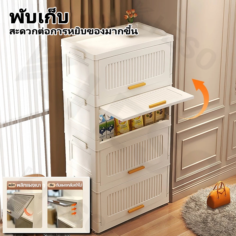 ตู้เก็บของ กล่องเก็บของอเนกประสงค์ ตู้ลิ้นชักพลาสติก ลิ้นชักเก็บของ กล่องเก็บของพลาสติก 3/4/5/6 ชั้น ลิ้นชักเก็บขอ - รูปที่ 4