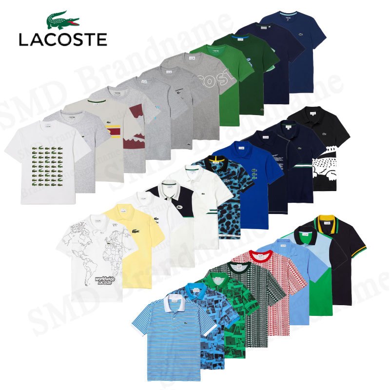 เสื้อโปโล เสื้อเชิ้ตแขนสั้น Lacoste ผู้ชาย คอปก เสื้อยืด สินค้าแท้ 100% จากชอป