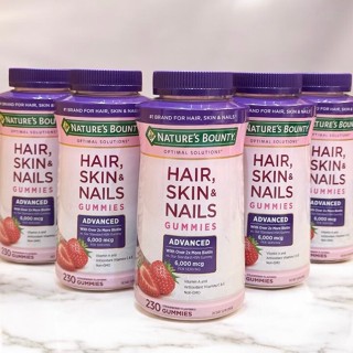Exp.04/2027🔥(230 เม็ด) Nature's Bounty Hair Skin Nails Gummi…