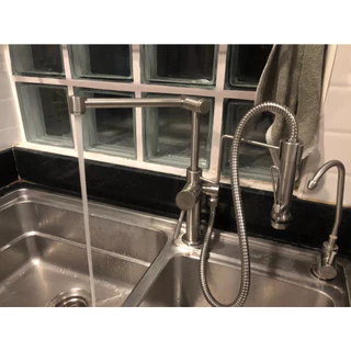 VRH ก๊อกซิงค์พร้อมสายฉีด Stainless Steel HFVSP-1000A8 HFVSP-1000A9