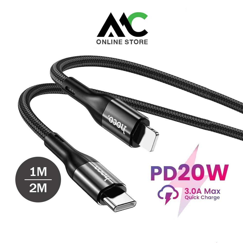 Hoco X2 Max สายชาร์จเร็ว PD20W TYPE-C to iOS  สายชาร์จด่วน ความยาว 1-2 เมตร