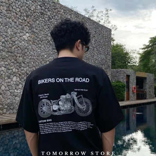 TOMORROW- เสื้อOVERSIZE/Premium ลาย BIKERS
